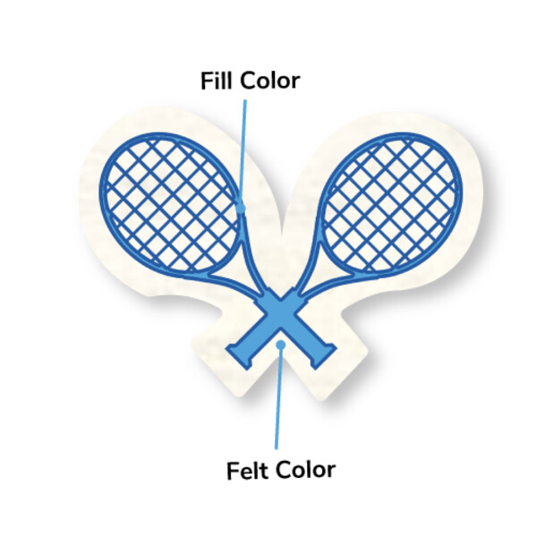 Tennis Racquets Crossed