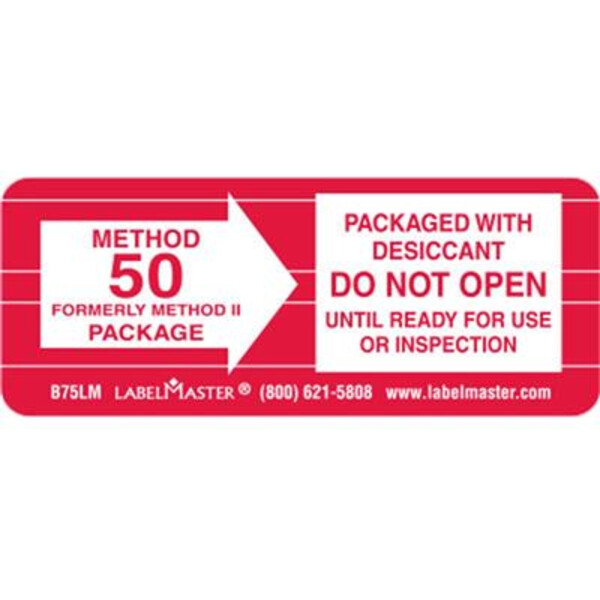 Method 50 Label, Vinyl, 2 1/2