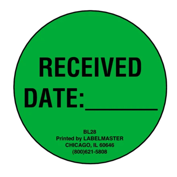 Received Date Label