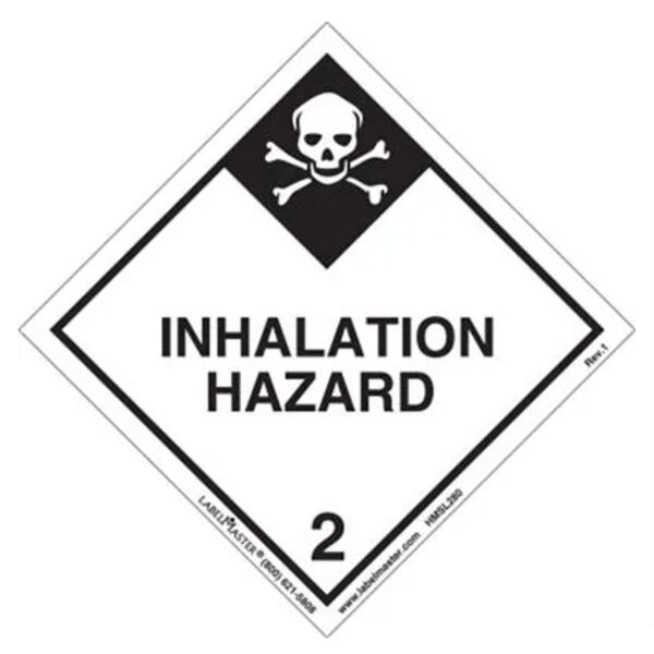Inhalation Hazard Label, Worded, Paper, Roll of 500 Thumbnail
