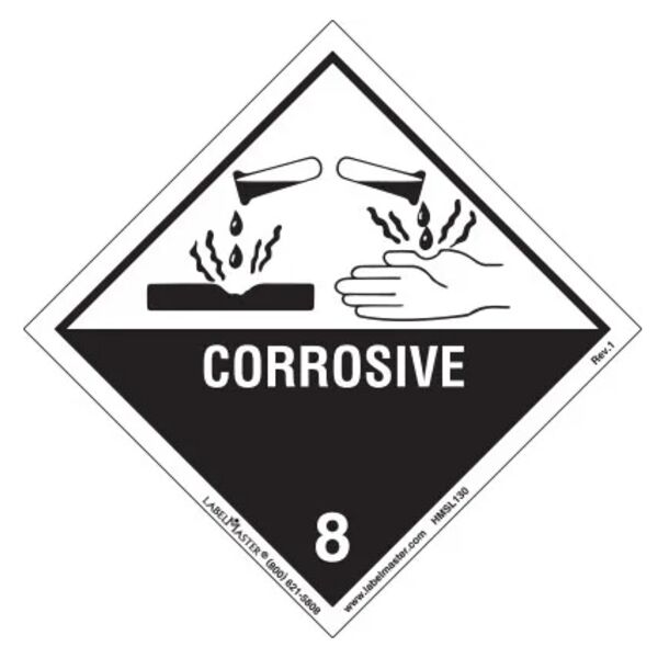 Corrosive Label, International, PVC-Free Film  Thumbnail