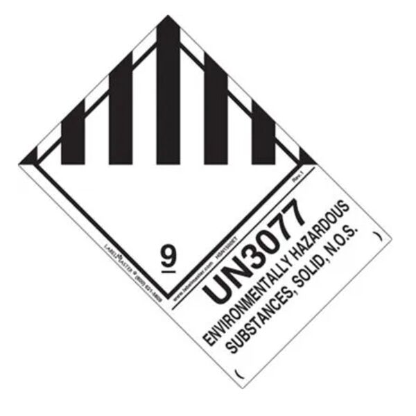 UN3077 Environmentally Hazardous Substances, Solid, N.O.S. Label  Thumbnail