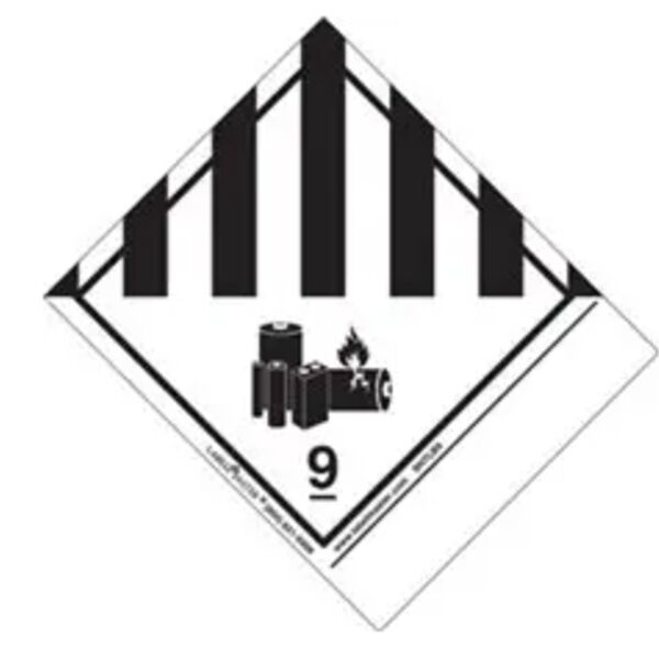 UN3480 Lithium Ion Batteries Label, Ext. Tab, Roll of 500 Thumbnail