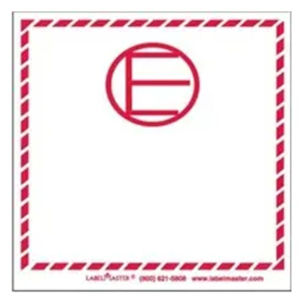 Dangerous Goods in Excepted Quantities Label, Personalized, Paper Thumbnail