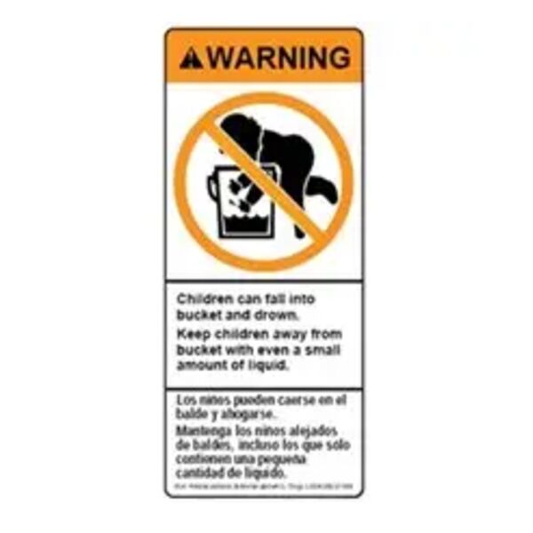 Baby in the Bucket Label, 1 Panel, Paper, 2 3/4" x 6 1/2" Thumbnail