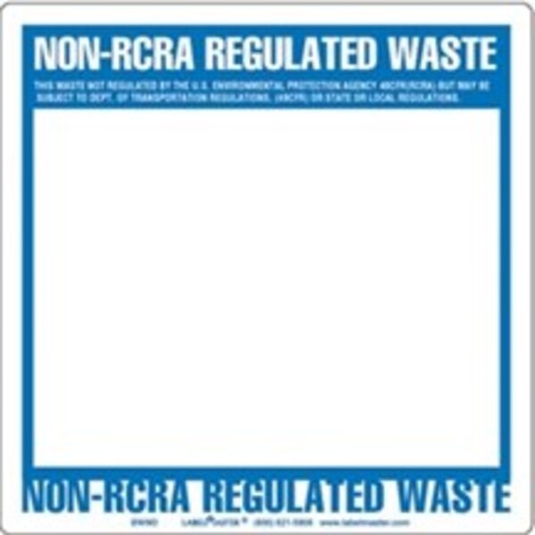 Non-RCRA Regulated Waste Label, Blank Open Box, Pin-Feed Paper Thumbnail
