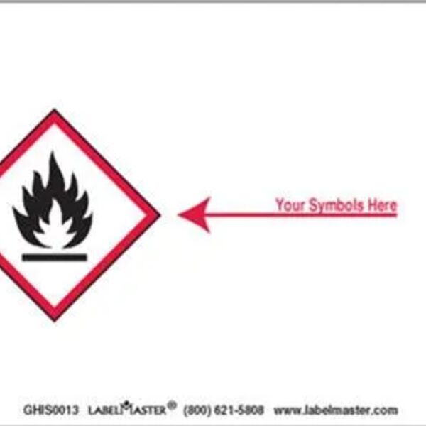 Personalized Label, 3" x 2", PVC-Free Film, One Red Diamond Thumbnail