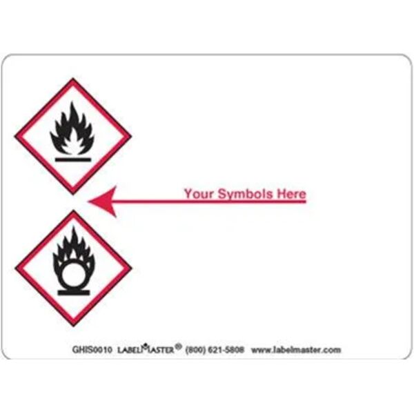 Personalized Label, 4" x 3", Paper, Two Red Diamonds Thumbnail