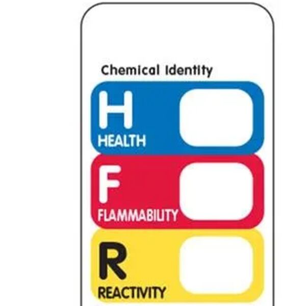 Standard Hazcom (THIS®) Label, 1" x 2", Paper Personalized Thumbnail