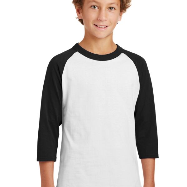 YT200 - Youth Colorblock Raglan Jersey Thumbnail