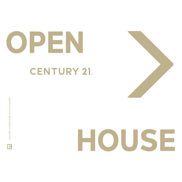 Century 21 Open House Signs - 18"x24" Alt. Design - White/Right Thumbnail
