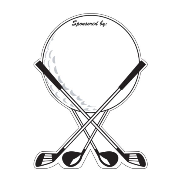 Golf Ball With Clubs - Small Thumbnail