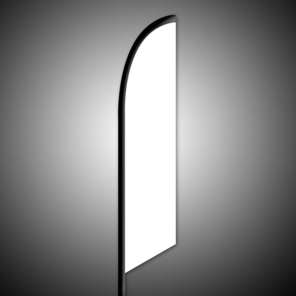 Angled Feather Flag - Single Sided - 14 ft. (Large) Thumbnail