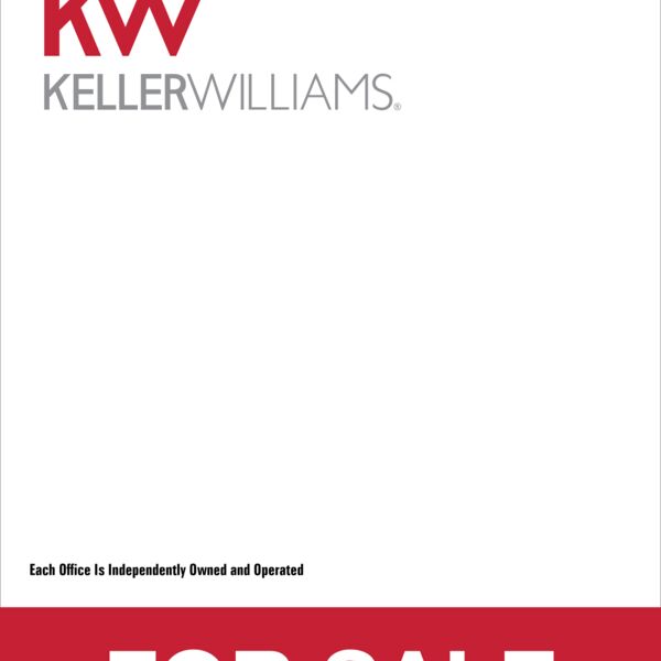 Keller Williams For Sale Sign - 24"x18" Thumbnail