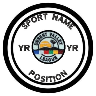 DESERT VALLEY LEAGUE LOGO PATCH Thumbnail