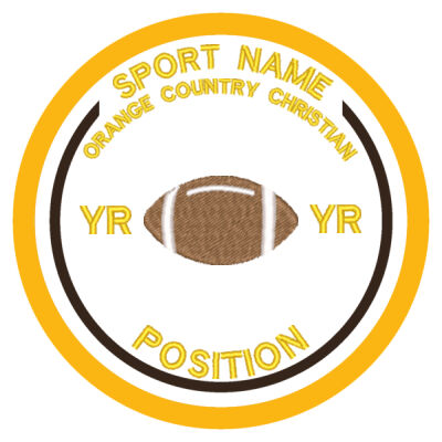 ORANGE COUNTRY CHRISTIAN ALL SPORTS PATCH Thumbnail