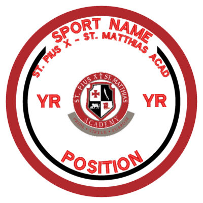 ST. PIUS X - ST. MATTHIAS ACADEMY LEAGUE LOGO PATCH Thumbnail