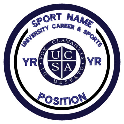 UNIVERSITY CAREER & SPORTS ACADEMY LEAGUE LOGO PATCH Thumbnail