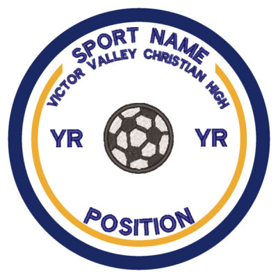 VICTOR VALLEY CHRISTIAN ALL SPORTS PATCH Thumbnail