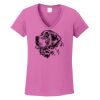 Ladies Heavy Cotton™ 100% Cotton V-Neck T-Shirt Thumbnail
