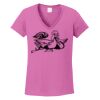 Ladies Heavy Cotton™ 100% Cotton V-Neck T-Shirt Thumbnail