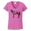 Ladies Heavy Cotton™ 100% Cotton V-Neck T-Shirt Thumbnail