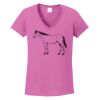 Ladies Heavy Cotton™ 100% Cotton V-Neck T-Shirt Thumbnail