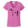 Ladies Heavy Cotton™ 100% Cotton V-Neck T-Shirt Thumbnail
