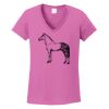 Ladies Heavy Cotton™ 100% Cotton V-Neck T-Shirt Thumbnail