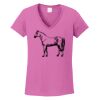 Ladies Heavy Cotton™ 100% Cotton V-Neck T-Shirt Thumbnail