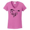 Ladies Heavy Cotton™ 100% Cotton V-Neck T-Shirt Thumbnail