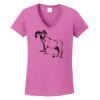 Ladies Heavy Cotton™ 100% Cotton V-Neck T-Shirt Thumbnail