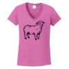 Ladies Heavy Cotton™ 100% Cotton V-Neck T-Shirt Thumbnail