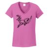 Ladies Heavy Cotton™ 100% Cotton V-Neck T-Shirt Thumbnail