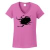 Ladies Heavy Cotton™ 100% Cotton V-Neck T-Shirt Thumbnail