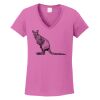 Ladies Heavy Cotton™ 100% Cotton V-Neck T-Shirt Thumbnail
