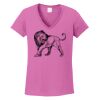 Ladies Heavy Cotton™ 100% Cotton V-Neck T-Shirt Thumbnail