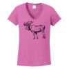 Ladies Heavy Cotton™ 100% Cotton V-Neck T-Shirt Thumbnail