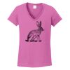Ladies Heavy Cotton™ 100% Cotton V-Neck T-Shirt Thumbnail
