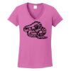 Ladies Heavy Cotton™ 100% Cotton V-Neck T-Shirt Thumbnail