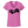Ladies Heavy Cotton™ 100% Cotton V-Neck T-Shirt Thumbnail