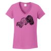 Ladies Heavy Cotton™ 100% Cotton V-Neck T-Shirt Thumbnail