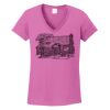 Ladies Heavy Cotton™ 100% Cotton V-Neck T-Shirt Thumbnail