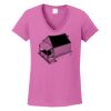 Ladies Heavy Cotton™ 100% Cotton V-Neck T-Shirt Thumbnail