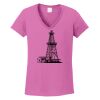 Ladies Heavy Cotton™ 100% Cotton V-Neck T-Shirt Thumbnail