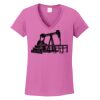 Ladies Heavy Cotton™ 100% Cotton V-Neck T-Shirt Thumbnail