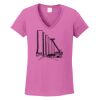 Ladies Heavy Cotton™ 100% Cotton V-Neck T-Shirt Thumbnail