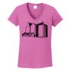 Ladies Heavy Cotton™ 100% Cotton V-Neck T-Shirt Thumbnail