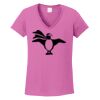 Ladies Heavy Cotton™ 100% Cotton V-Neck T-Shirt Thumbnail