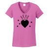 Ladies Heavy Cotton™ 100% Cotton V-Neck T-Shirt Thumbnail